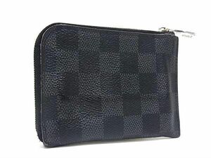 1円 LOUIS VUITTON ルイヴィトン N63237 ダミエグラフィット ポルトモネNM コインケース コインパース ブラック系 AY5407