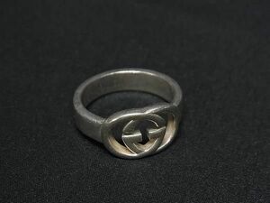1 иен GUCCI Gucci Inter locking G SV925 кольцо кольцо аксессуары указанный размер 15( примерно 15 номер ) оттенок серебра FD1050