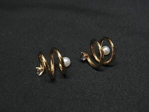 1 иен # прекрасный товар # eteeteкнига@ жемчуг Akoya жемчуг жемчуг примерно 4mm SV925 цветной камень ушные каффы аксессуары женский оттенок золота FD0694