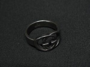 1 иен GUCCI Gucci Inter locking G SV925 кольцо кольцо аксессуары указанный размер 12( примерно 11 номер ) мужской женский оттенок серебра FD0942