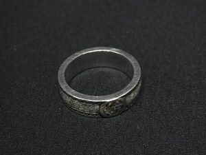 1 иен # прекрасный товар # GUCCI Gucci Inter locking G SV925 кольцо кольцо аксессуары указанный размер 17( примерно 16 номер ) светло-зеленый серия FC5822
