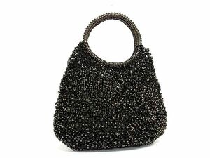 1 jpy # beautiful goods # ANTEPRIMA Anteprima wire bag PVC wire handbag tote bag lady's black group FC5364