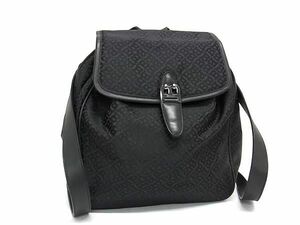 1 иен BALLY Bally парусина мешочек type рюкзак рюкзак Day Pack женский оттенок черного FC5325