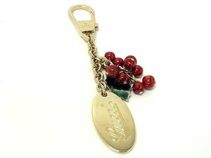 1 иен # прекрасный товар # GUCCI Gucci . Рождество брелок для ключа кольцо для ключей сумка очарование женский оттенок золота BF8034