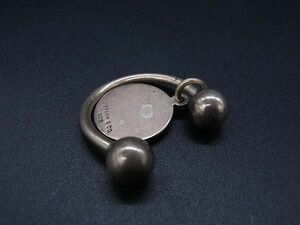 1 иен TIFFANY&Co Tiffany SV925 раунд бирка кольцо для ключей брелок для ключа женский оттенок серебра FA6604