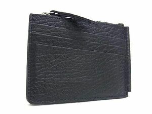 1 jpy # beautiful goods # Maison Margiela mezzo n Margiela leather ni. folding purse wallet men's black group FD1472