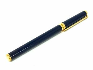 1 jpy # beautiful goods # S.T.Dupontes*te-* Dupont pen .K18 750 18 gold fountain pen writing implements stationery stationery navy series FD1316