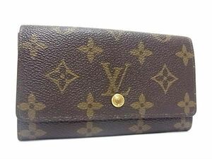 1円 LOUIS VUITTON ルイヴィトン M61735 モノグラム ポルトモネ ジップ 二つ折り 財布 ウォレット レディース メンズ ブラウン系 FD2016