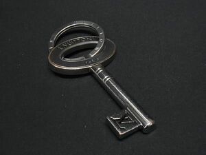1 иен LOUIS VUITTON Louis Vuitton M67143porutokre путешествие брелок для ключа кольцо для ключей задний очарование оттенок серебра FD2084