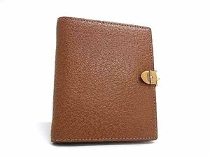 1 jpy # beautiful goods # GUCCI Gucci 031 1521 0332 leather pocketbook cover memo pad cover notebook ske Jules . men's lady's brown group FD1756