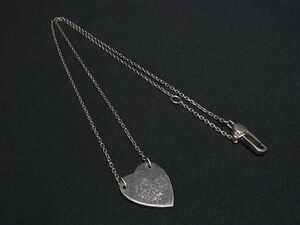 1 jpy GUCCI Gucci SV925 Heart necklace pendant accessory lady's silver group FD0702