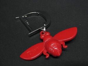 1 jpy # beautiful goods # ChristianDior Christian Dior key holder bee Be key ring bag charm lady's red group FD1973