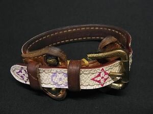 1円 LOUIS VUITTON ルイヴィトン M92485 モノグラムマルチカラー ブラスレ テダPM ブレスレット アクセサリー アイボリー系 FD1972