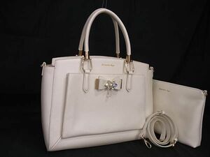 1 jpy # beautiful goods # Samantha Vegasa man sa Vega PVC 2WAY Cross body handbag tote bag shoulder bag ivory series BF8194