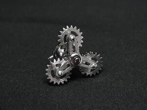 1円 ■美品■ E-NO’S イーノス Drei SV925 ギアボックス 歯車 ピンブローチ ピンバッジ アクセサリー メンズ レディース FD1400