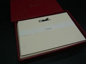 Cartier カルティエ レターセット カード 封筒 ステーショナリー 文房具 アイボリー系 DE2715
