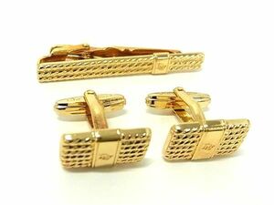 ChristianDior Christian Dior cuffs cuff links necktie pin Thai clip accessory 2 point set gold group DE6981