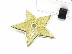 # new goods # unused # ChristianDior Christian Dior Star star embroidery pin badge accessory gold group × silver group DE6056