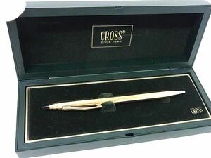 ■美品■ CROSS クロス ツイスト式 ボールペン 筆記用具 文房具 ステーショナリー レディース メンズ ゴールド系 DE7000