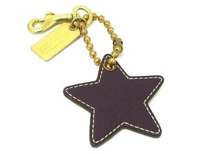 # прекрасный товар # COACH Coach кожа Star звезда брелок для ключа сумка очарование женский оттенок золота DD6879