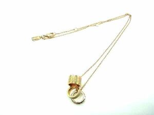# beautiful goods # COACH Coach signature rhinestone necklace pendant accessory lady's gold group DE2506