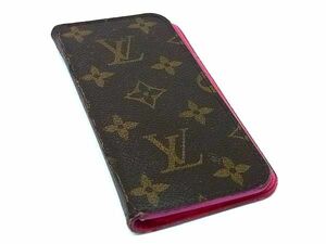 LOUIS VUITTON ルイヴィトン M61906 モノグラム フォリオ iPhone 7 8 SE(第2世代) 対応 スマホケース ブラウン系 DE6229