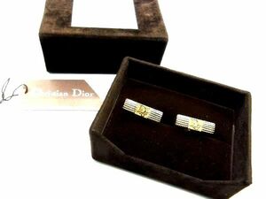 ChristianDior Christian Dior запонки кафф links аксессуары джентльмен бизнес мужской оттенок золота DD8829