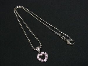 # beautiful goods # Folli Follie Folli Follie SV925 rhinestone Heart necklace accessory lady's silver group DD7509
