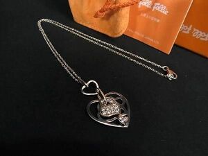 Folli Follie Folli Follie SV925 rhinestone Heart necklace pendant accessory lady's silver group DE6709