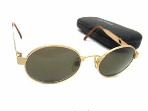 ■美品■ EMPORIO ARMANI エンポリオアルマーニ 036-S 773 サングラス メガネ 眼鏡 メンズ レディース ゴールド系 DE5516