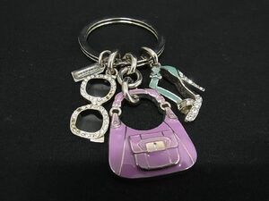 # прекрасный товар # COACH Coach кольцо для ключей брелок для ключа очарование оттенок серебра × многоцветный DD5490