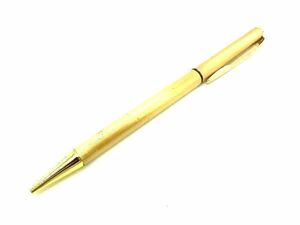 ■美品■ Hadson ハドソン ツイスト式 ボールペン 筆記用具 文房具 ステーショナリー ゴールド系 DE2351