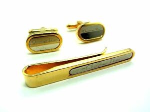# beautiful goods # ChristianDior Christian Dior necktie pin cuffs button cuff links 2 point set gold group × silver group DE1068