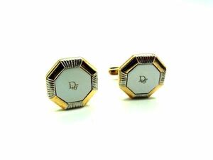 # beautiful goods # ChristianDior Christian Dior Logo plate cuffs button cuff links accessory gold group DE1021