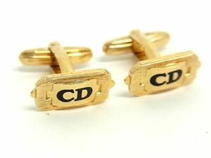 # прекрасный товар # ChristianDior Christian Dior Vintage запонки запонки кнопка бизнес джентльмен оттенок золота DD5395