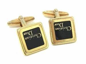 ChristianDior Christian Dior Logo plate cuffs button cuff links accessory gentleman men's gold group DD7536