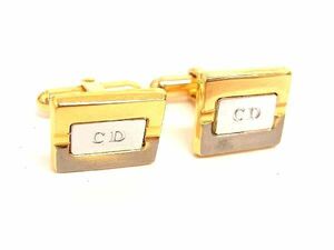 # ultimate beautiful goods # ChristianDior Christian Dior CD Logo cuffs cuff links accessory men's gold group × silver group DD5276