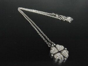 Folli Follie Folli Follie Heart clover rhinestone necklace accessory lady's silver group DD1265