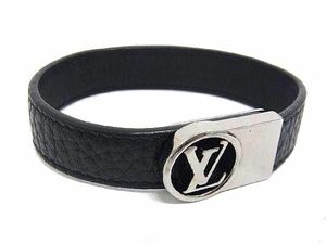 1 jpy # beautiful goods # LOUIS VUITTON Louis Vuitton M8003 bracele accessory lady's men's black group FD2478