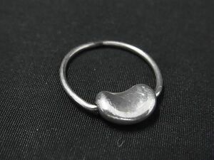 1円 ■美品■ TIFFANY＆Co ティファニー エルサペレッティ ビーン SV925 リング 約10号 指輪 アクセサリー レディース シルバー系 AZ3611