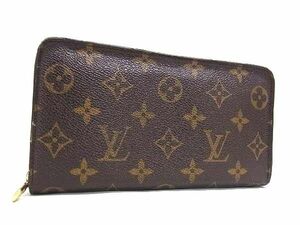 1円 ■美品■ LOUIS VUITTON ルイヴィトン M61727 モノグラム ポルトモネジップ ラウンドファスナー 長財布 ウォレット ブラウン系 FC5922