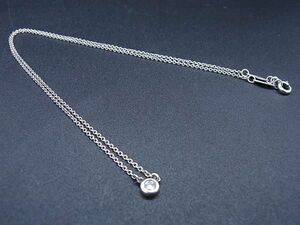 ■美品■ TIFFANY＆Co ティファニー エルサペレッティ バイザヤード ダイヤモンド SV925 ネックレス アクセサリー シルバー系 AW6409