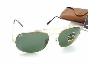 1 иен # как новый # Ray-Ban RayBan RB3561 THE GENERAL 001 57*17 145 солнцезащитные очки очки очки мужской женский оттенок золота FD0792