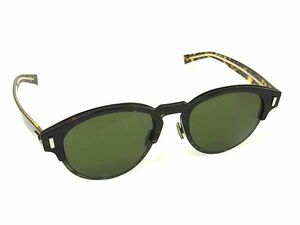 1 jpy # beautiful goods # DIOR HOMME Dior Homme TGO1E 52*21 150 tortoise shell style camouflage -ju sunglasses glasses glasses brown group FD1846