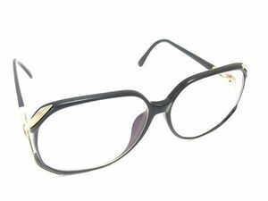 ■美品■ YVESSAINTLAURENT イヴサンローラン 度入り メガネ 眼鏡 サングラス レディース メンズ ブラック系 DE7911