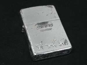 ZIPPO ジッポー 1997年製 キャット 猫 高級ライター オイルライター 喫煙グッズ 喫煙具 レディース メンズ シルバー系 DD6791