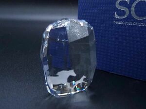 ■新品■未使用■ SWAROVSKI スワロフスキー 5004732 2014年 SCS限定 クリスタル 馬 ホース ペーパーウェイト クリア系 DE4074