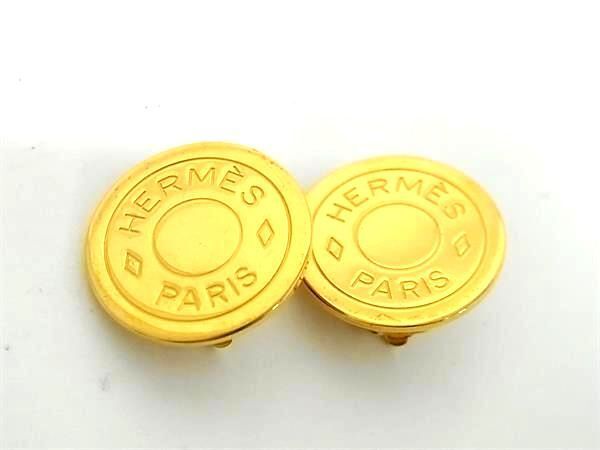 極美品 エルメス イヤリング シェル ヴィンテージ ゴールド 極美品 エルメス イヤリング シェル ヴィンテージ ゴールド