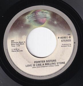 Pointer Sisters - Fire / Love Is Like A Rolling Stone (A) SF-CM215