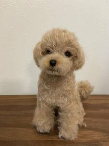  wool felt toy poodle 